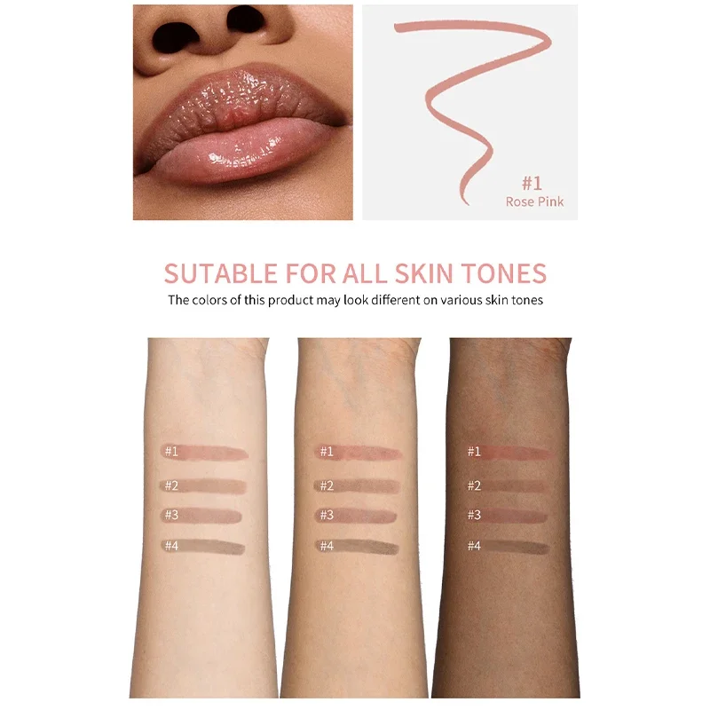 Peel Off Lip Liner Tattoo Lipgloss Waterproof Anti-smudge Long Lasting Matte Lip Tint Tear-off Lips Stain Contour Cosmetic