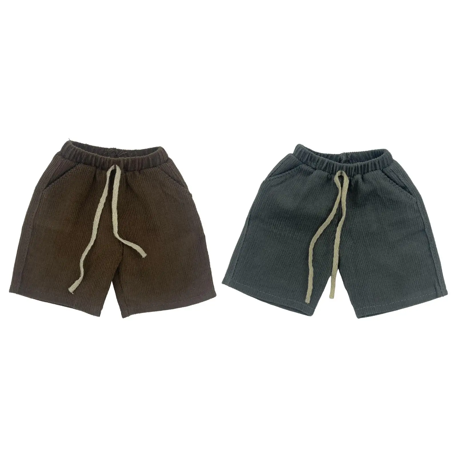 

1:12 Short Pants Costume Handmade Doll Clothes Miniature Clothing for 6 inch Doll Model Figures Dress up Accs