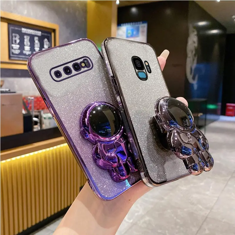 S 10 Star Astronaut Holder Case On Per Samsung Galaxy S10 Plus S 10 Plus Note10 20 Ultra Plus Stand Cover S21Fe S20 Fe S 23 Fe