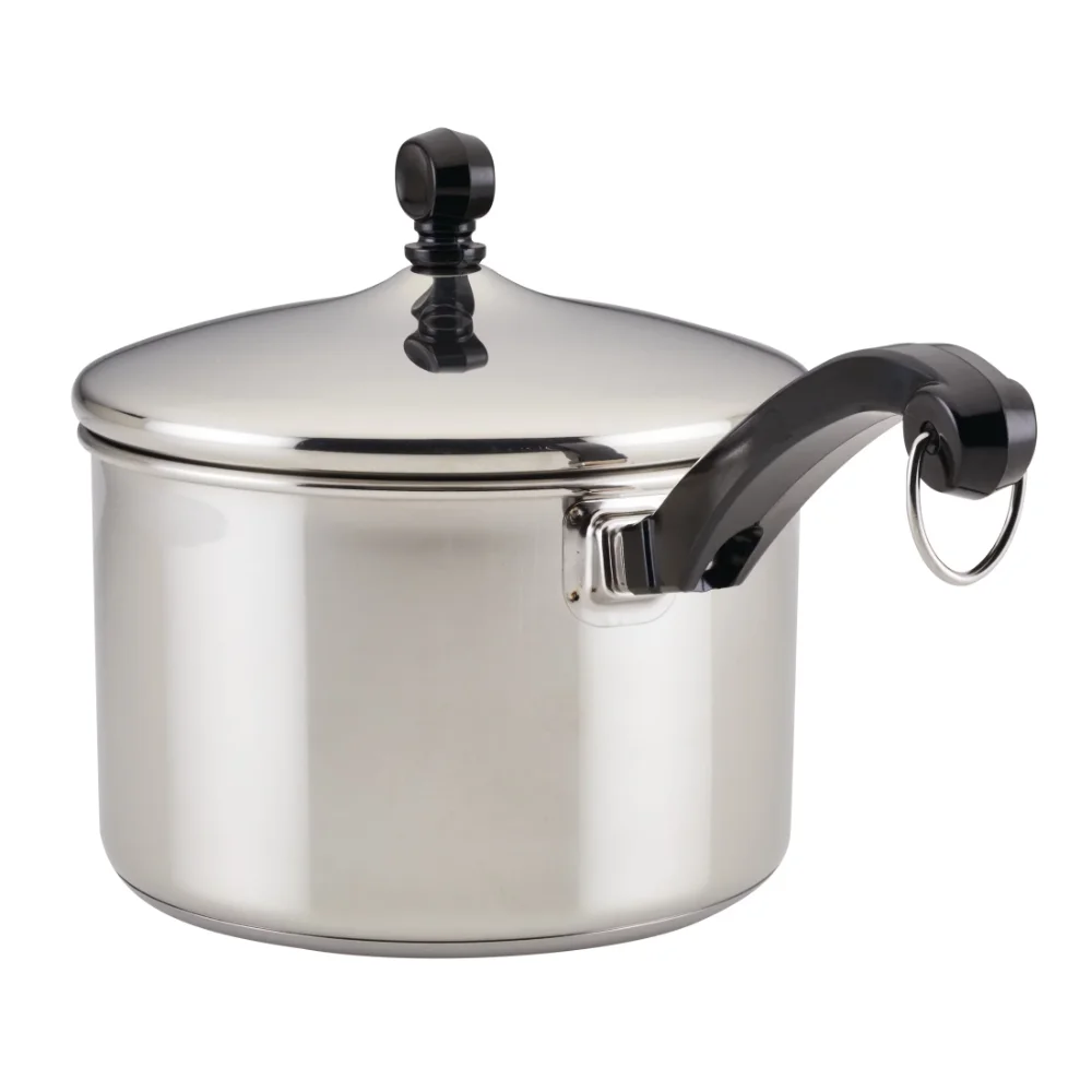 

Farberware 3-Quart Classic Series Stainless Steel Saucepan with lid, Silver