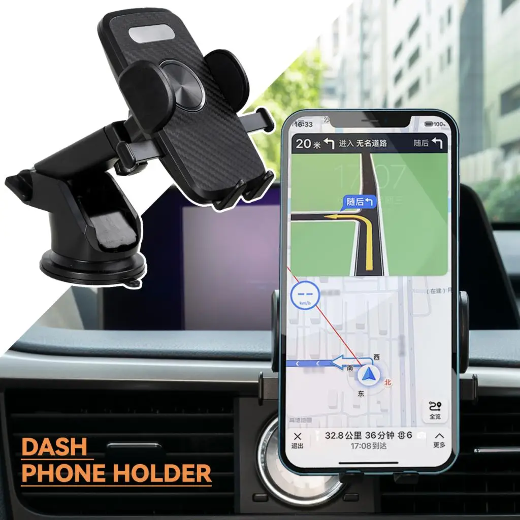

XUKEY@ Auto-Lock Car Holder Phone Holders Clip Mount Mobile Cell Stand Dashboard Cradle For iPhone 13 12 Xiaomi Samsung Gravity