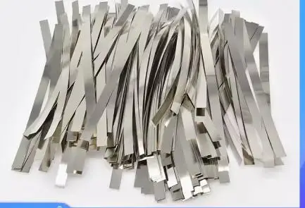 

500pcs 0.1 x 5 x 100mm Nickel Plated Steel Strap Strip Sheets for battery spot welding machine Welder Equipment H#