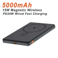 5000mAh Ultra Thin Magsafe Magnetic Power Bank USB TYPE C PD 20W Fast Charger Battery For iPhone 16 15 14 13 12 Pro Plus Pro Max 1