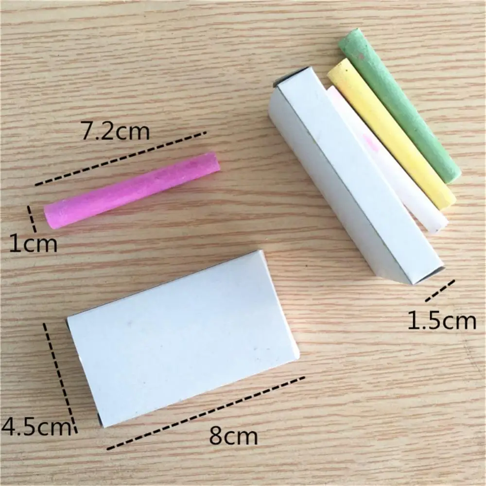 새로운 12 스틱 먼지가없는 드로잉 분필 학교 사무 용품 칠판 지우개 석고 회화 낙서 분필