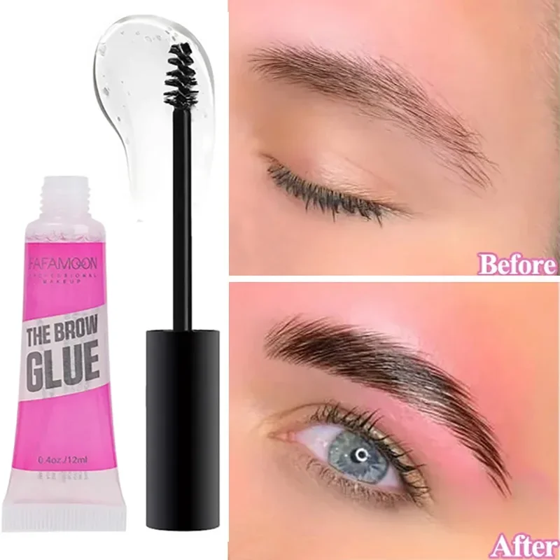 

3D Stereo Wild Eyebrow Gel Soap Waterproof Transparent Eyebrow Styling Wax Makeup Natural Lasting Brow Pomade Setting Cosmetics