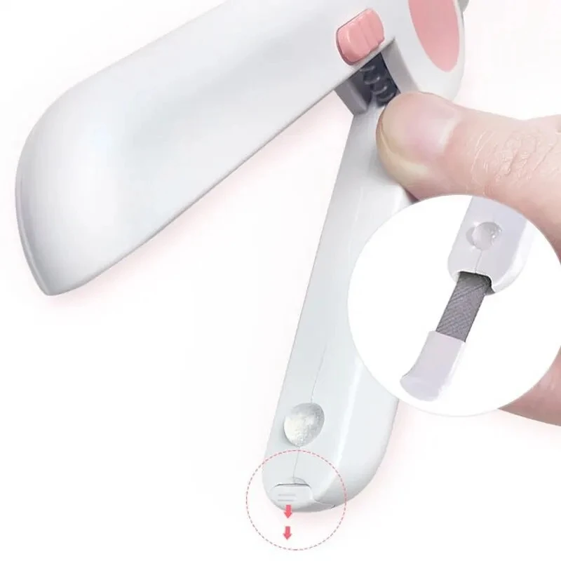 Pet Nail Clippers LED Lights Stainless Steel Scissors Professional Safe Dog Nail Clippers Cat Claw Cleaning Supplies