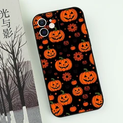 Halloween - Themed Funny Pumpkin Shockproof Non - Slip Phone Case Cover - iPhone 12 (-1)