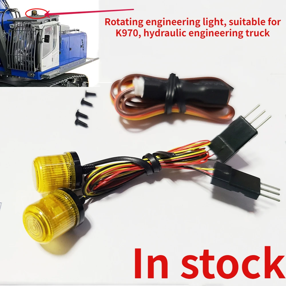 

KABOLITE Engineering Hydraulic Model Rotary Lamp Accessories Rc 1/12 1/14 Engineering Vehicle K970 Model Lamp Accessories