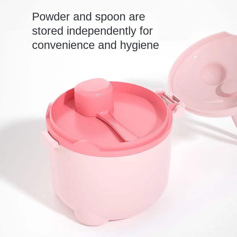 Cartoon Milk Powder Box Portable Food Storage Box For Infant Toddle Snacks