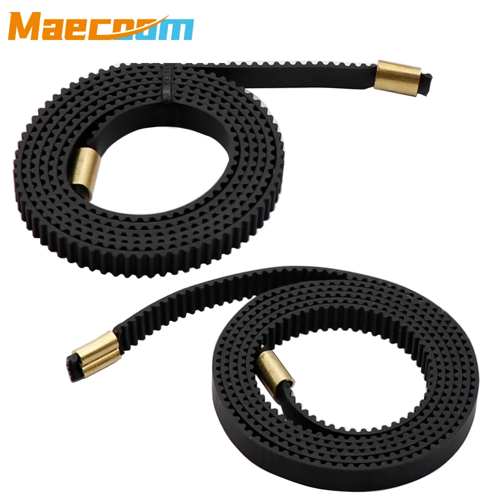 2pcs X + Y 축 동기 벨트 Gt2-6Mm X 765Mm + Y 720Mm Creatity Ender 3 3D 프린터 부품 용 폐쇄 루프 타이밍 벨트 터미널