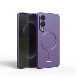 Luxury Soft Silicone Case with Camera Lens Protection for S25EDGE (Purple)