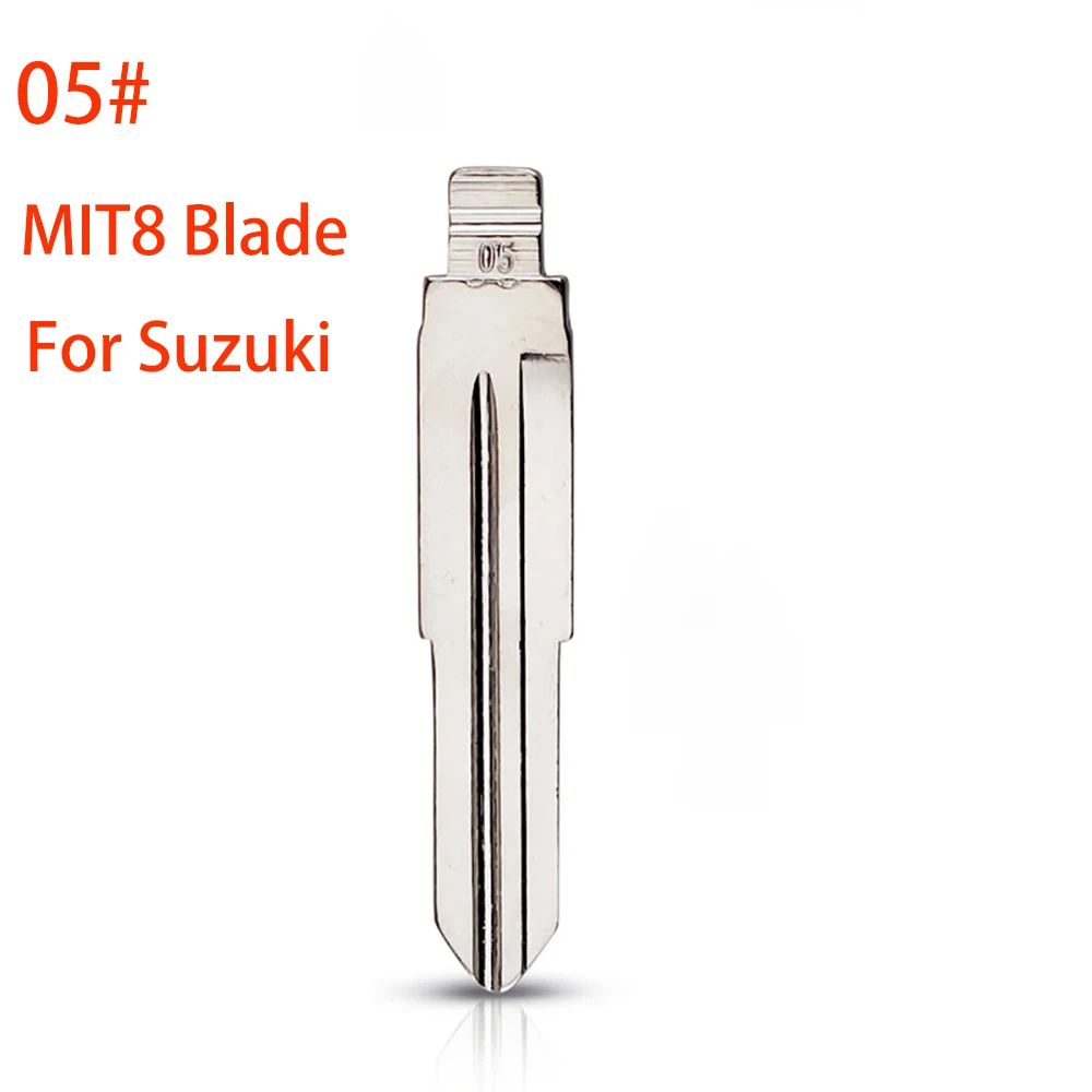 10pcs Metal Blank Uncut Flip KD Remote Car Key Blade Type #05 MIT8 for Suzuki Wagon R for Chevrolet Spark Uncut Key Car-styling