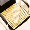 1pc Bamboo Seat Cushions Summer Cooling Chair Cushion Office Car Seat Pad Breathable Bamboo Seat Mats Square Chair Cushion 2