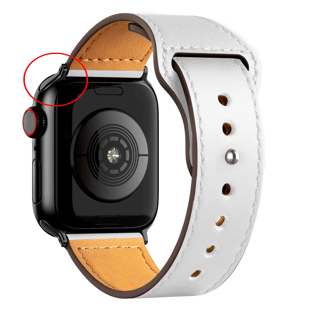 Elegant Leather Strap for Smartwatch - Premium Wristband Bracelet