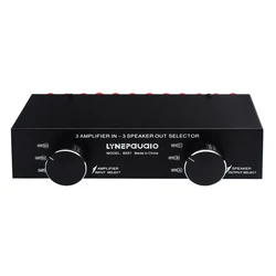 3 in 3 out passive power amplifier speaker selection switcher audio switching distributor comparator without loss
