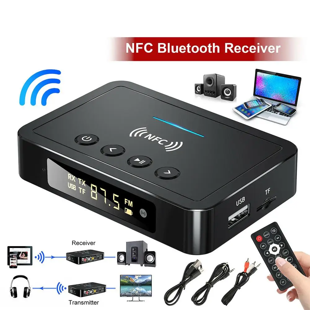 Bluetooth Audio Receiver Transmitter  Wireless Audio Transmitter Receiver  - M6 - Aliexpress