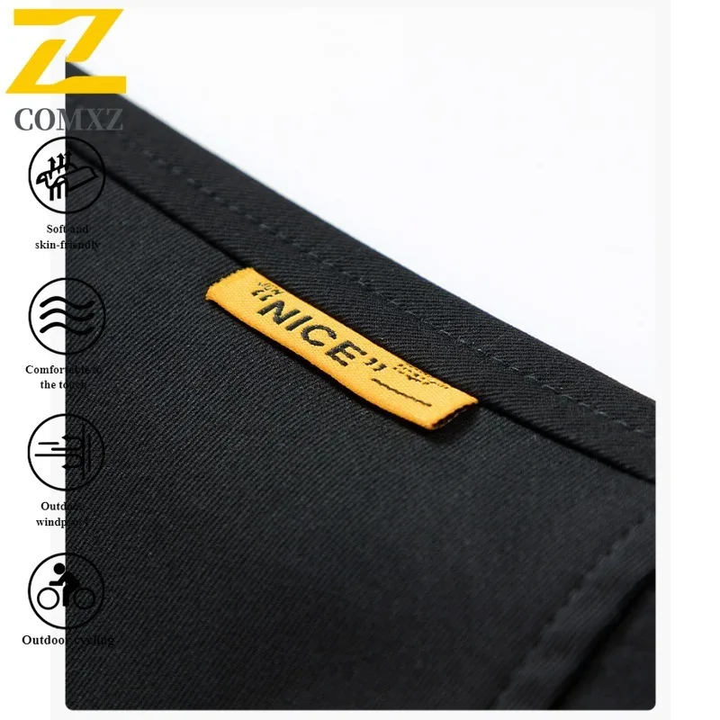 Men's Casual Hooded Jacket Windproof Waterproof Loose Fit Spring Autumn Outdoor Coat Lightweight Breathable Streetwear Travel