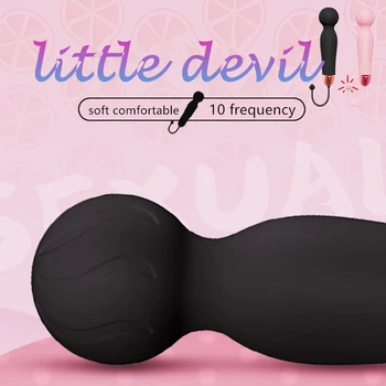 Little Devil Mini Powerful Vibrator AV Magic Wand Female G-Spot Clitoris Stimulator Vibrator Masturbator Sex Toys for Women 1