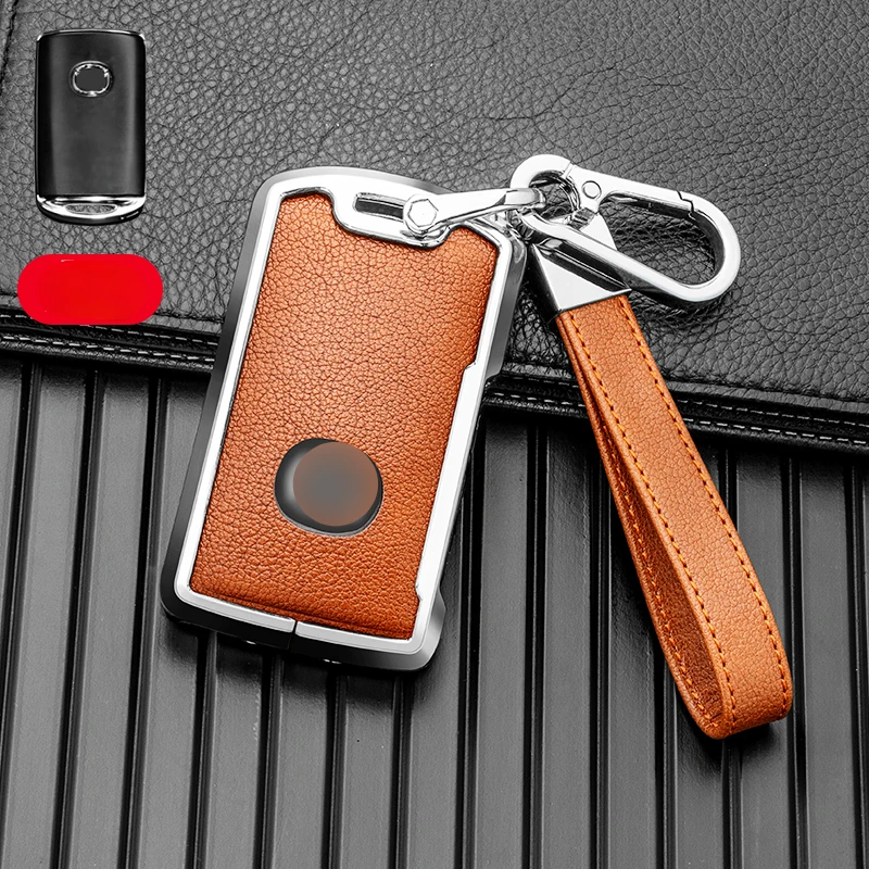 Zinc Alloy Leather Car Key Cover Case for Mazda 3 Alexa CX-30 CX30 CX5 CX 5 CX-5 CX8 CX9 CX4 2019 2020 Auto Accessories - S03f5d9111b6e418a934f43d883dcd6126