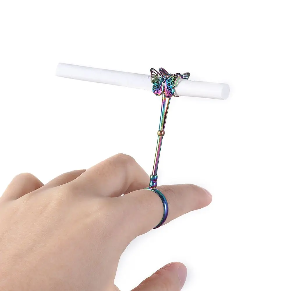 1Pcs Cigarette Hand Holder Smoking Accessories Finger Ring For Women Men Adjustable Slim Cigarettes Clip Smoking Holder Cuprum 6