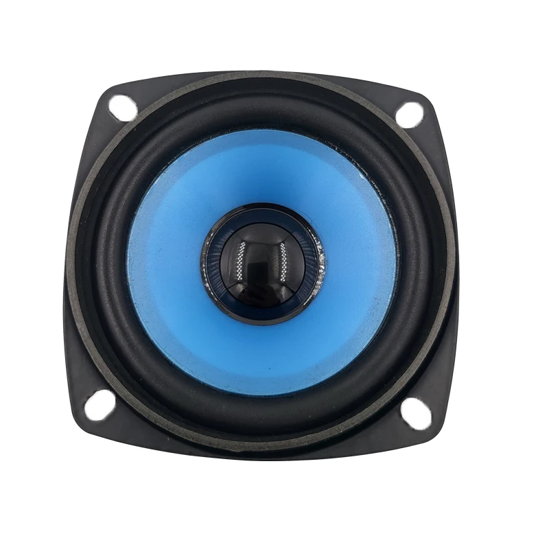 Tenghong 3 Inch 78MM Full Frequency Motorcycle Audio Speaker Horn 4Ohm 10W Translucent Blue Basin Water Proof Loudspeaker 3