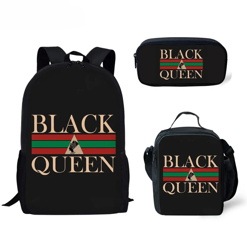 

3 шт., женские рюкзаки с принтом «Queen»
