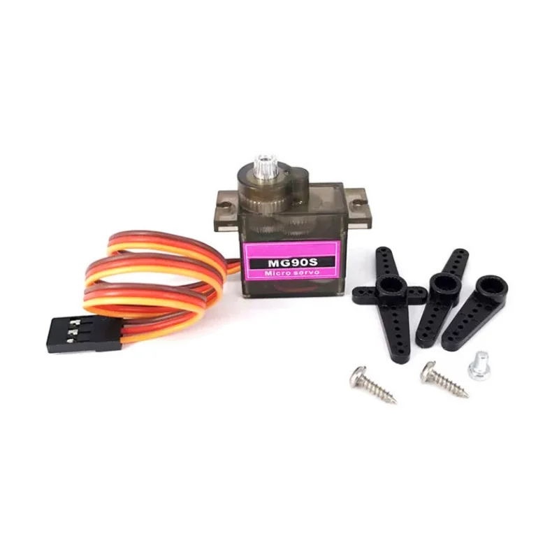1/2/4pcs MG90S Micro Servo Motor Metal Gear Analog RC Servomotor 180 360 For Car Arduino Robot Helicopter Aircraft Toys 4