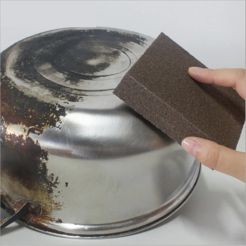 2/4/6/8/10Pcs Magic Sponge Eraser Carborundum Removing Rust Cleaning Brush Descaling Clean Rub for Cooktop Pot Kitchen Sponge 2