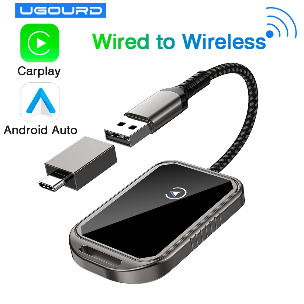 2 in 1 Wired to Wireless Carplay Android Auto Mini Box Dongle Wireless Carplay Adapter For Toyota Mazda Chevrolet Ford Hyundai BEST SELLERS 2 in 1 Wired to Wireless Carplay Android Auto Mini Box Dongle Wireless Carplay Adapter For Toyota Mazda Chevrolet Ford Hyundai BEST SELLERS