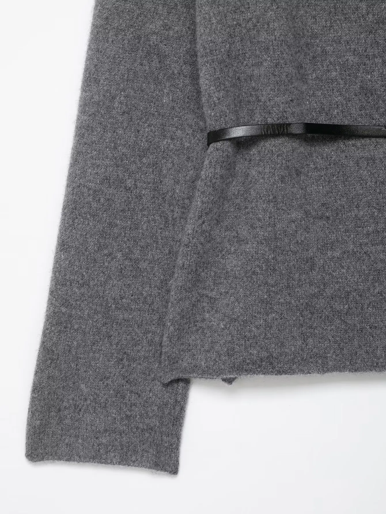 Women Spring Fashion Solid Color Cardigan With Belt Female Crochet Knitting Sweater Jacket Lady Chic Long Sleeve Coat Chic Tops