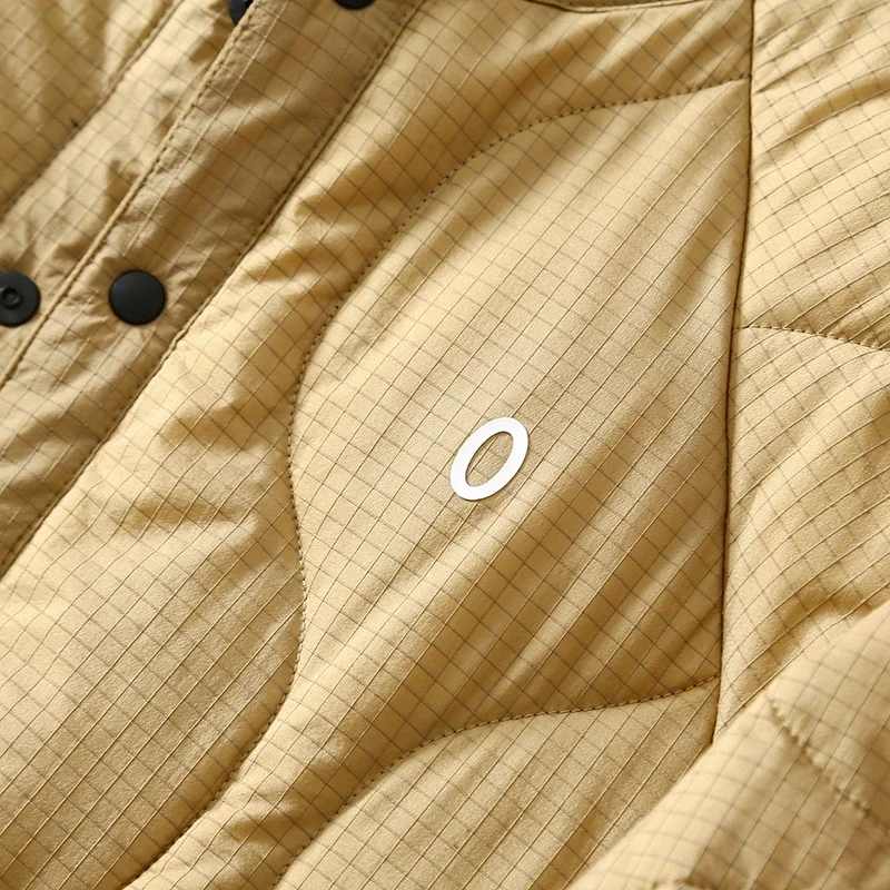 Weiße Entendaunen-Winterjacke für Paare, winddicht, wasserdicht, Sport, leicht, warm, Kragenlos, Outdoor, Trekking und Skifahren – Detail 17