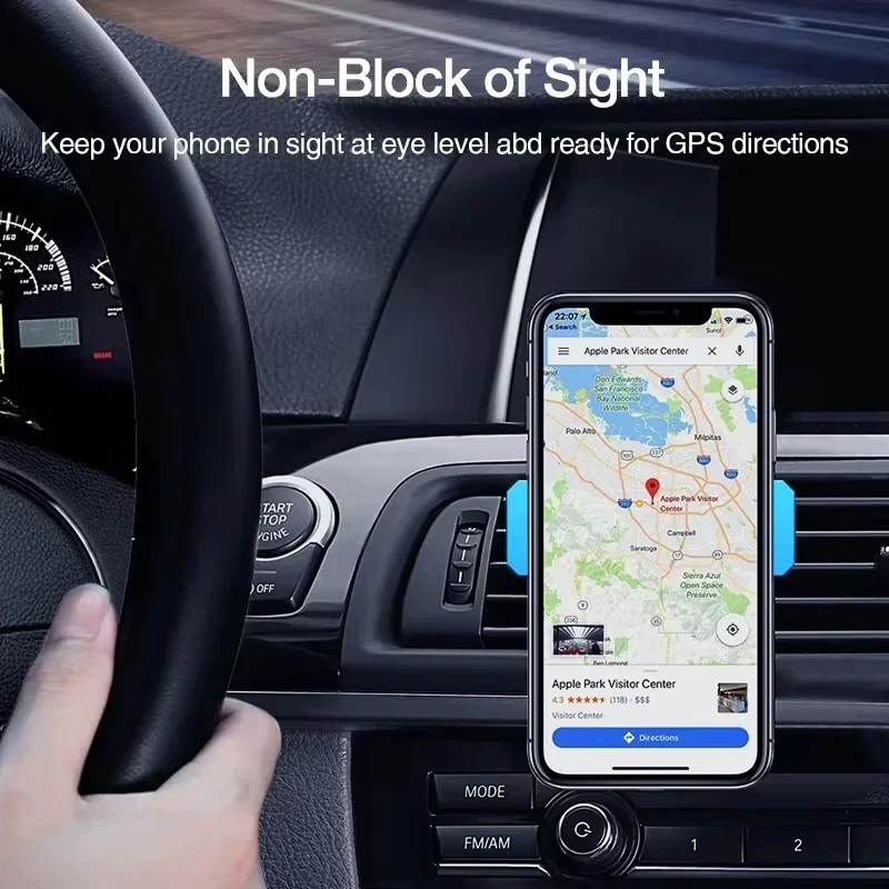 Car Air Vent Phone Holder Stand for Iphone 360 Degress Rotation Air Outlet Mount Cell Phone Holder GPS Support Bracket Universal