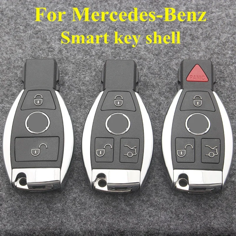 2/3/4 buttons BGA NEC Replace Car Remote Control Key Shell Case For Mercedes Benz W203 W204 W205 W210 W211 W212 W221 W222 remote key shell 2 3 buttons for mercedes benz a b c e s gla glk cls class bga amg w203 w204 w205 w210 w211 w212 car accessories