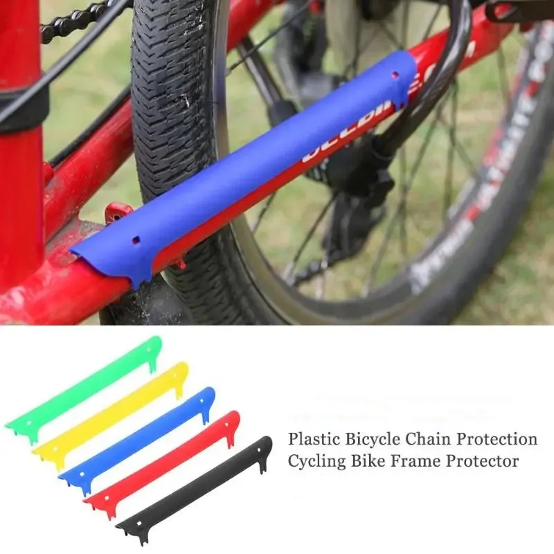 1PC Plastic Bicycle Chain Protection Cycling Frame Protector Chainstay Rear Fork Guard Cover Pad MTB Road Bike Parts Accessories