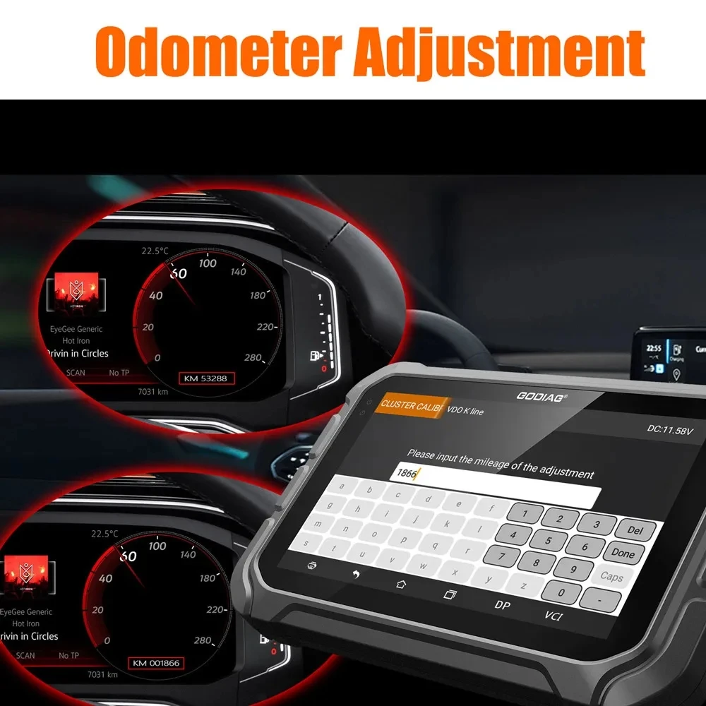 GODIAG-Outil d'étalonnage du cluster OBDII, programmeur de clé automatique OdoMaster, meilleur outil d'étalonnage, mise à jour gratuite STOROOBDSTAR X300M, GD801