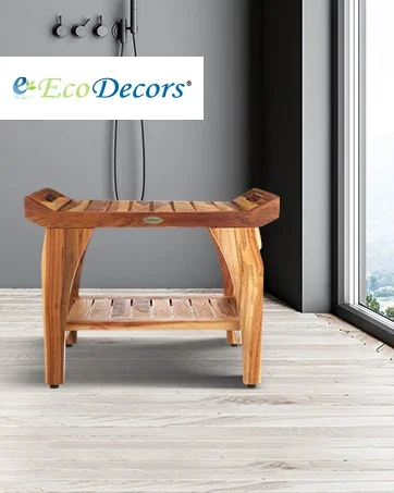 teak shower bench seat bathroom safety