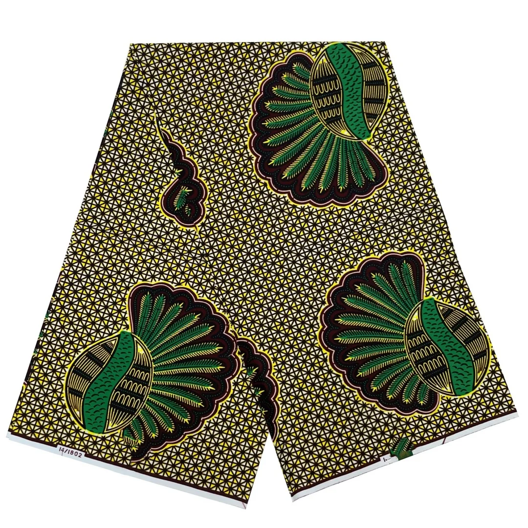 New Design 100% Cotton Top Quality Holland Wax African Fabric For Wedding Dress Making Craft Loincloth T8
