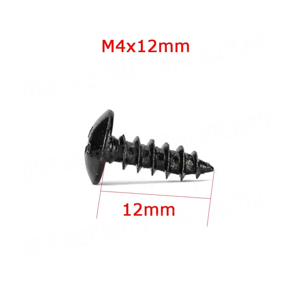 Car Screws For Universal Car Bumper lip Spoiler Installation Screws Mushroom Carbon Steel Phillips Head Self-tapping Screws M4 M5 10Pcs