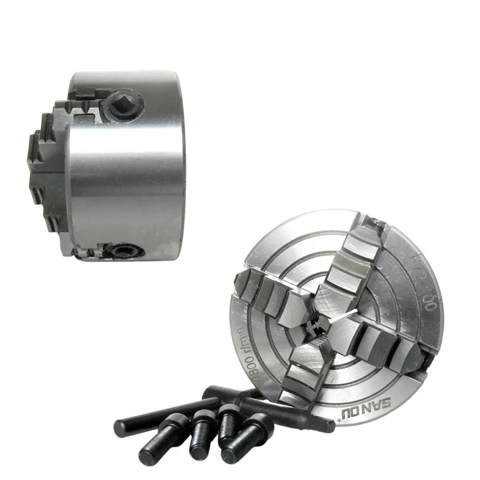 SANOU Chuck 4 Jaw 3-10Inch Lathe Independent Reversible Jaw K72-80