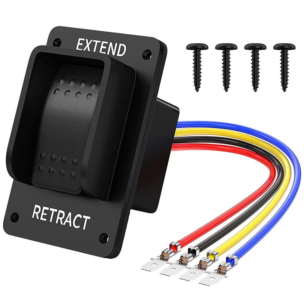 Reverse Polarity Switch 12V DPDT Momentary 3 Position Rocker Switch Waterproof Marine ON Off ON