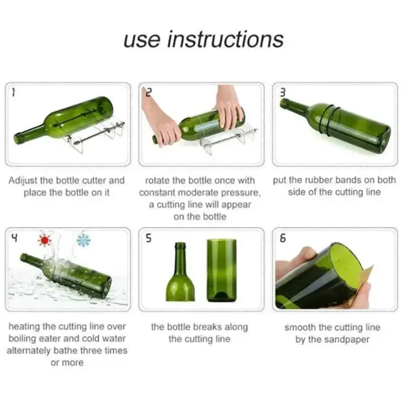 Adjustable Glass Bottle Cutting Tool Glass Bottle Cutter Tool Red Wine Wine Cutting Rack Diy Cutter glass cutter tile glass cutter bottle cutter