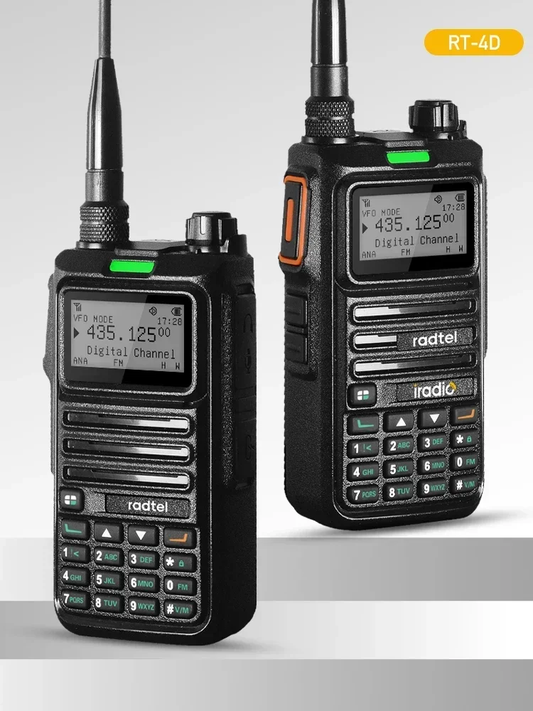 Radtel RT-4D DMR Radio Digital Walkie Talkie Dual Mode Analog Two Way Radio Dual Time Slot Ham Radio 1024 Channels 4