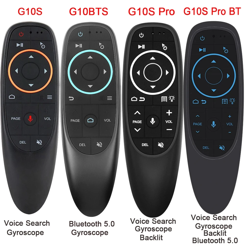 G10 G10S 프로 음성 리모컨, 2.4G 무선 에어 마우스, 자이로스코프 IR ..
