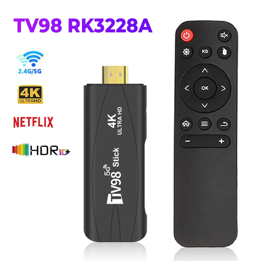TV Box Android 12.1 Rockchip 3228A - 1 Go RAM, 8 Go ROM, WiFi 2.4G, 4K, Stick TV Pour Smart TV