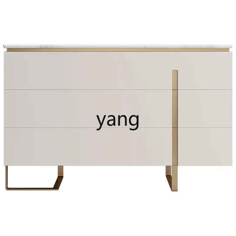 

Yjq Light Luxury Chest of Drawers Bedroom Locker Simple Modern Hallway Living Room Drawer Storage Cabinet