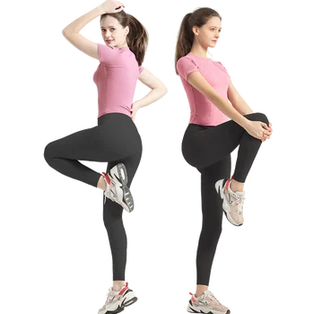 High Waist Yoga Pants Leggings Women Soft Stretchy Sportswear Workout Running Tights Summer Fitness Pants Push Up Gym Workouts 1