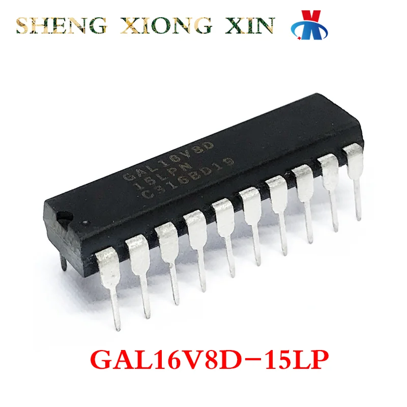 

5pcs/Lot 100% New GAL16V8D-15LP DIP-20 Programmable Logic Chip GAL16V8D Integrated Circuit