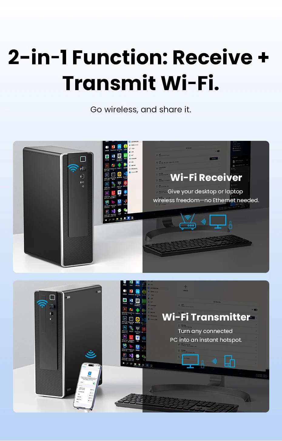 Adattatore wifi 6 usb vention ax900 scheda di rete wireless_voghion.com