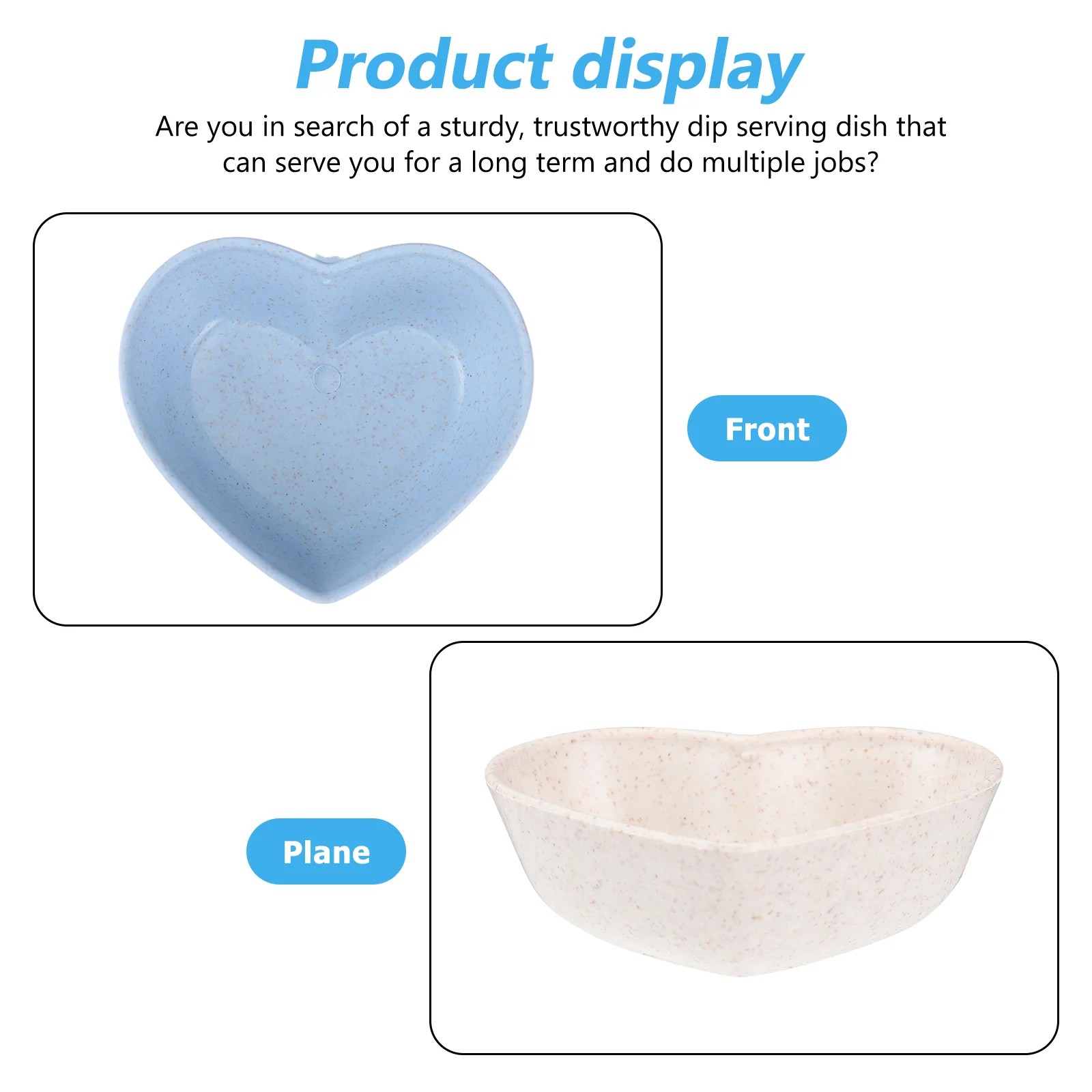 8 Pcs Heart Shaped Saucer Sauce Dish Seasoning Snack Food Plates Appetizer Plates Serving Kitchen Dining Bar