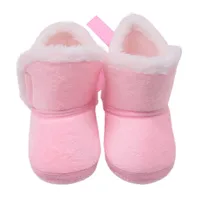 Winter Warm Toddler Baby Girls Shoes Indoor Baby Shoes Soft Sole Crib Shoes First Walkers Cotton Boots 3